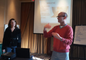 Scott Russell & Kate Harth conduct a training in Vancouver, Canada.