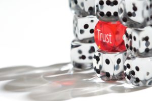 Trust Concept: Rolling the dice
